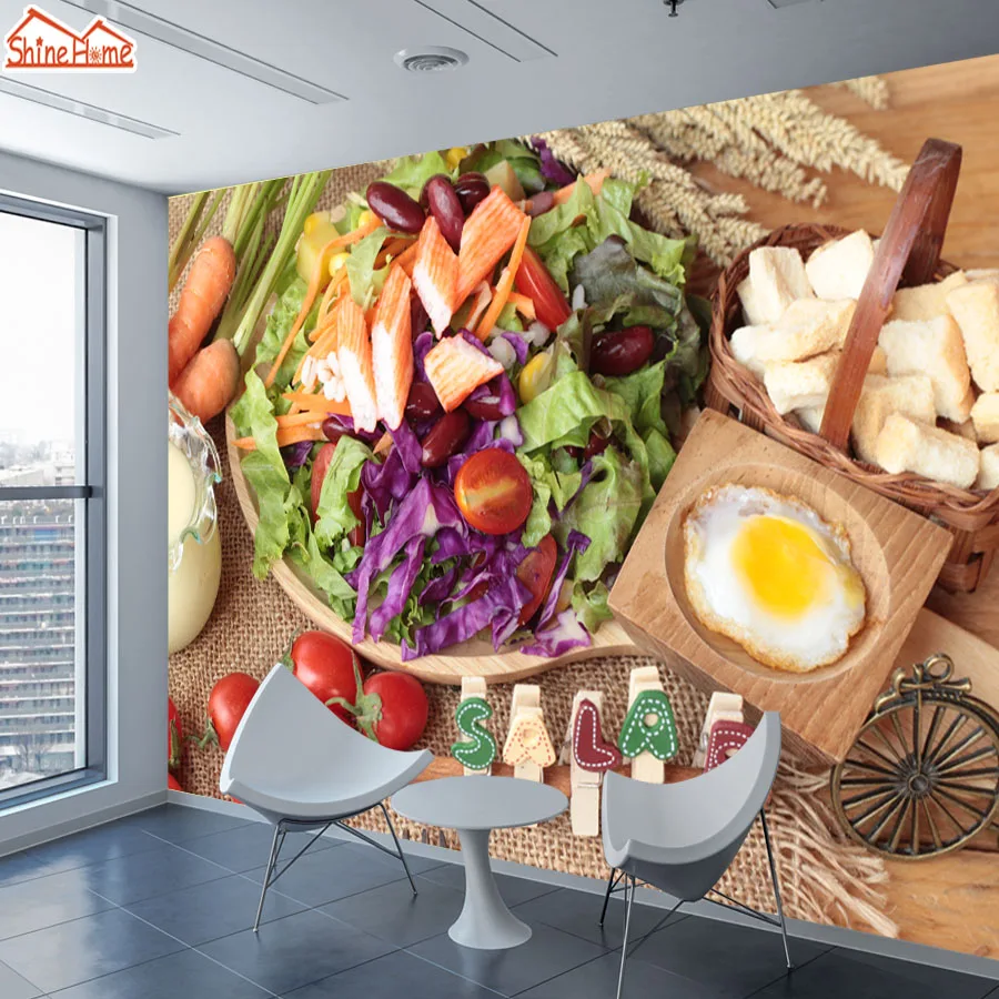 ShineHome-Customized Wallpaper Fresh Salad Egg Delicious Wall Murals Paper Picture Wallpapers for 3d Restaurant Hall Walls Decor
ShineHome-Customized Wallpaper Fresh Salad Egg Delicious Wall Murals Paper Picture Wallpapers for 3d Restaurant Hall Walls Decor