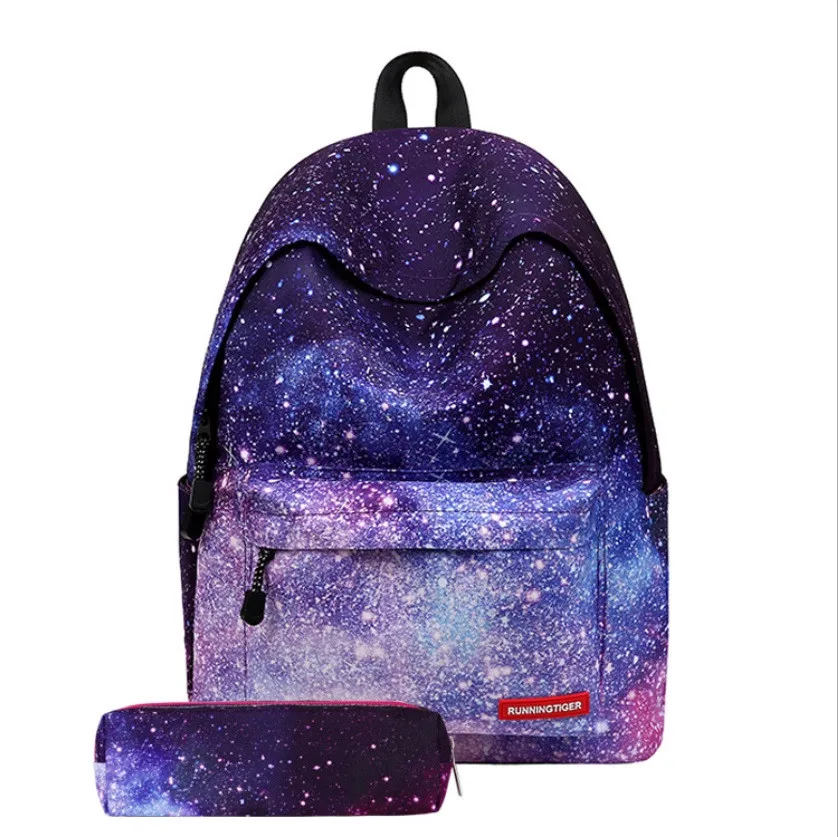 Новинка 2020 роскошный женский рюкзак со звездами и Вселенной для школьных книг |