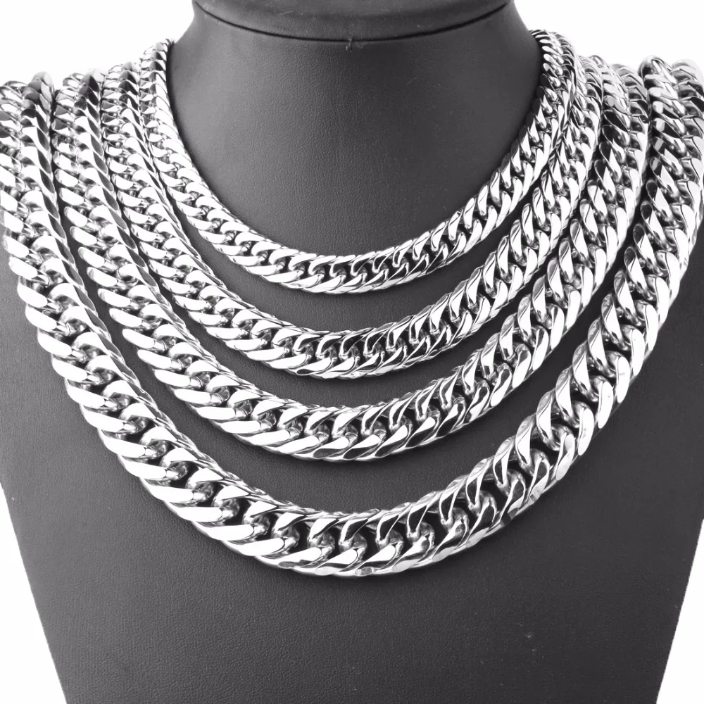 Tisnium 9/11/13/16/19/21mm High-Class Accessories Stainless Steel Top Polishing Miami Link Curb Cuban Chain Mens Necklace
Tisnium 9/11/13/16/19/21mm High-Class Accessories Stainless Steel Top Polishing Miami Link Curb Cuban Chain Mens Necklace