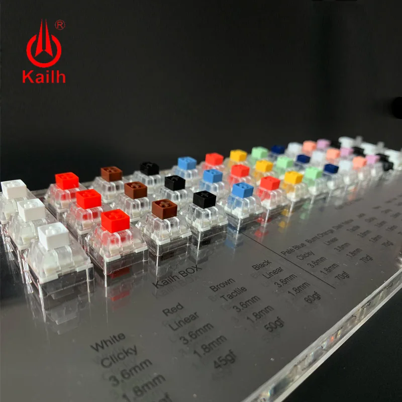 Kailh BOX 45 клавиш механический переключатель клавиатуры тестер прозрачный набор