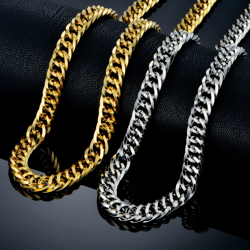 Newest Men's Thick Silver Color Chains Necklace Bracelet Mens Silver Color Chain Necklace Bracelet Set 9MM Male Jewelry Set
Newest Men's Thick Silver Color Chains Necklace Bracelet Mens Silver Color Chain Necklace Bracelet Set 9MM Male Jewelry Set