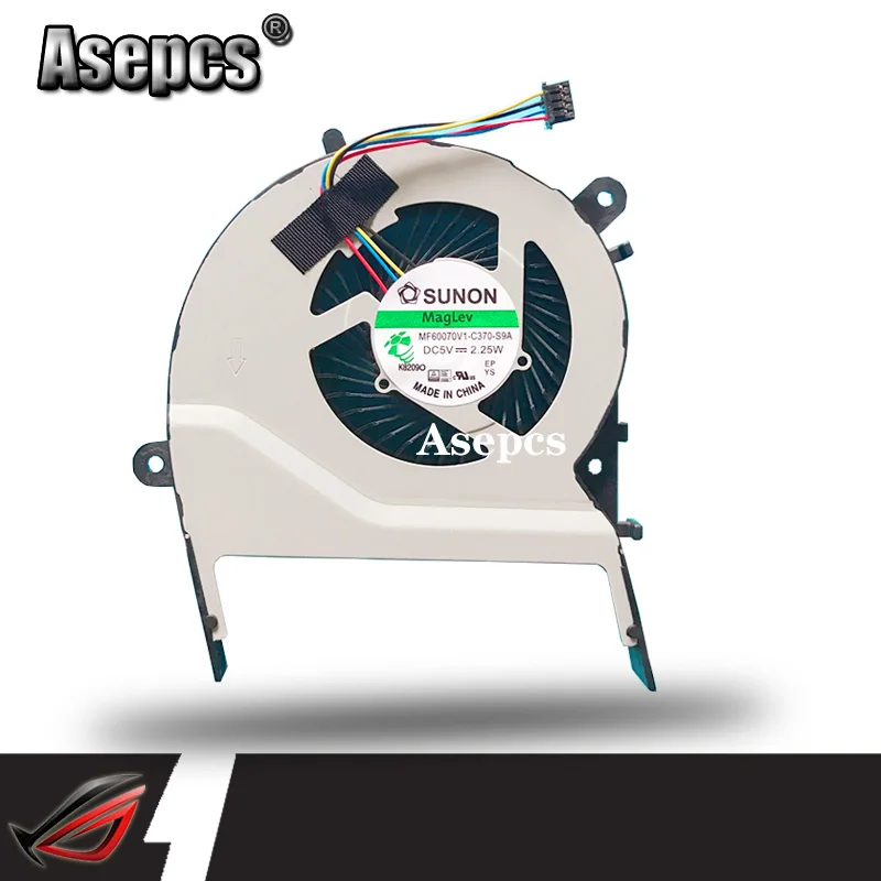 Новый охлаждающий вентилятор для For Asus X455l K555 W419L W519L R556L R557L Y583L K555L VM590L X555LJ X554L X554LD CPU