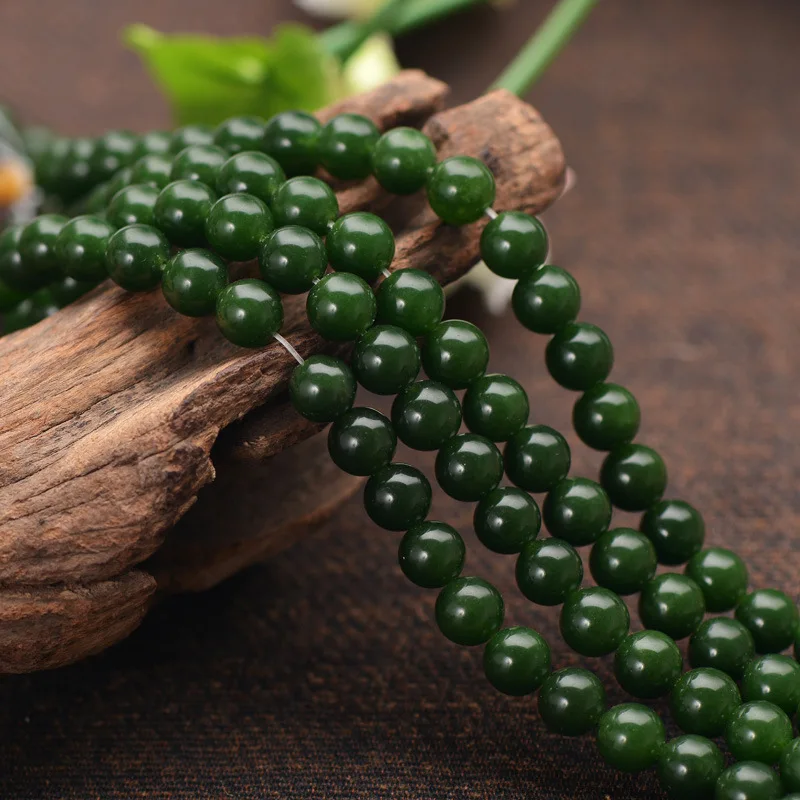 Joanlyn Grade A Natural Dark Green Jade Beads 6mm 8mm 10mm 12mm Smooth Polished Round 15 Inch Strand JA05
Joanlyn Grade A Natural Dark Green Jade Beads 6mm 8mm 10mm 12mm Smooth Polished Round 15 Inch Strand JA05