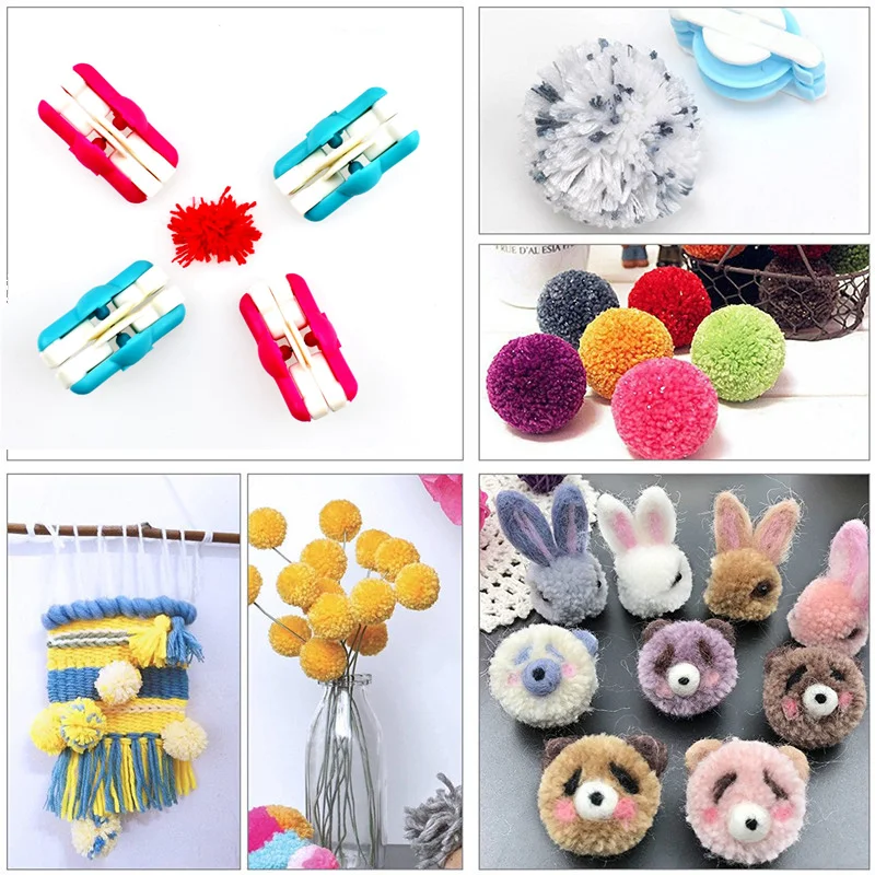 2 Pcs/lot Mini Pompom Pom-pom Maker for Fluff Ball Weaver Needle Craft DIY Wool Knitting Craft Tool Set Decoration
2 Pcs/lot Mini Pompom Pom-pom Maker for Fluff Ball Weaver Needle Craft DIY Wool Knitting Craft Tool Set Decoration