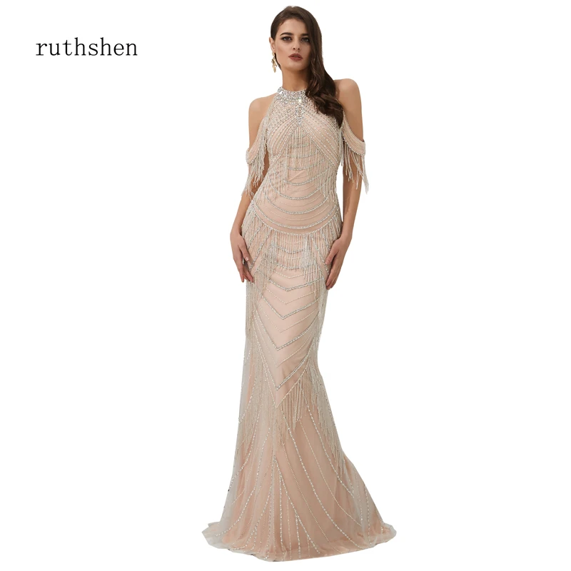 ruthshen Luxury Crystal Dress Tassel Dubai Silver Lebanon Dresses Abendkleider Bridal Sexy Slim See Through Mermaid Gowns 2020
ruthshen Luxury Crystal Dress Tassel Dubai Silver Lebanon Dresses Abendkleider Bridal Sexy Slim See Through Mermaid Gowns 2020