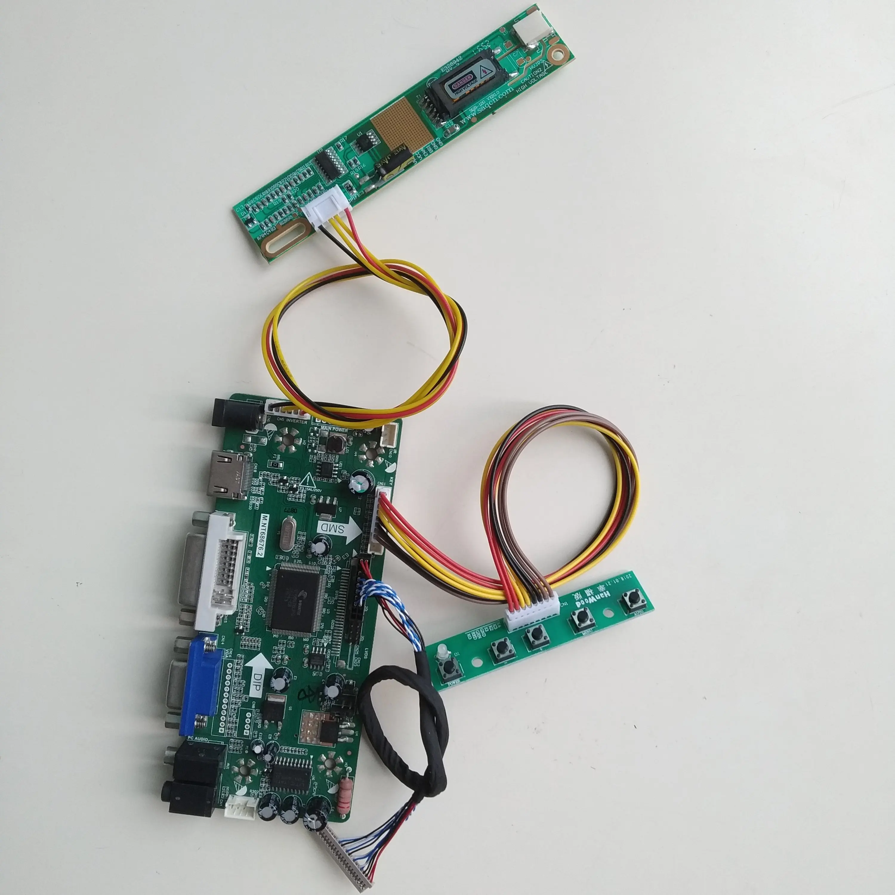 Комплект драйвера платы контроллера M.NT68676 DVI 20pin VGA LCD DIY LVDS ДЛЯ B121EW03 V8/V9 1280X800 панель