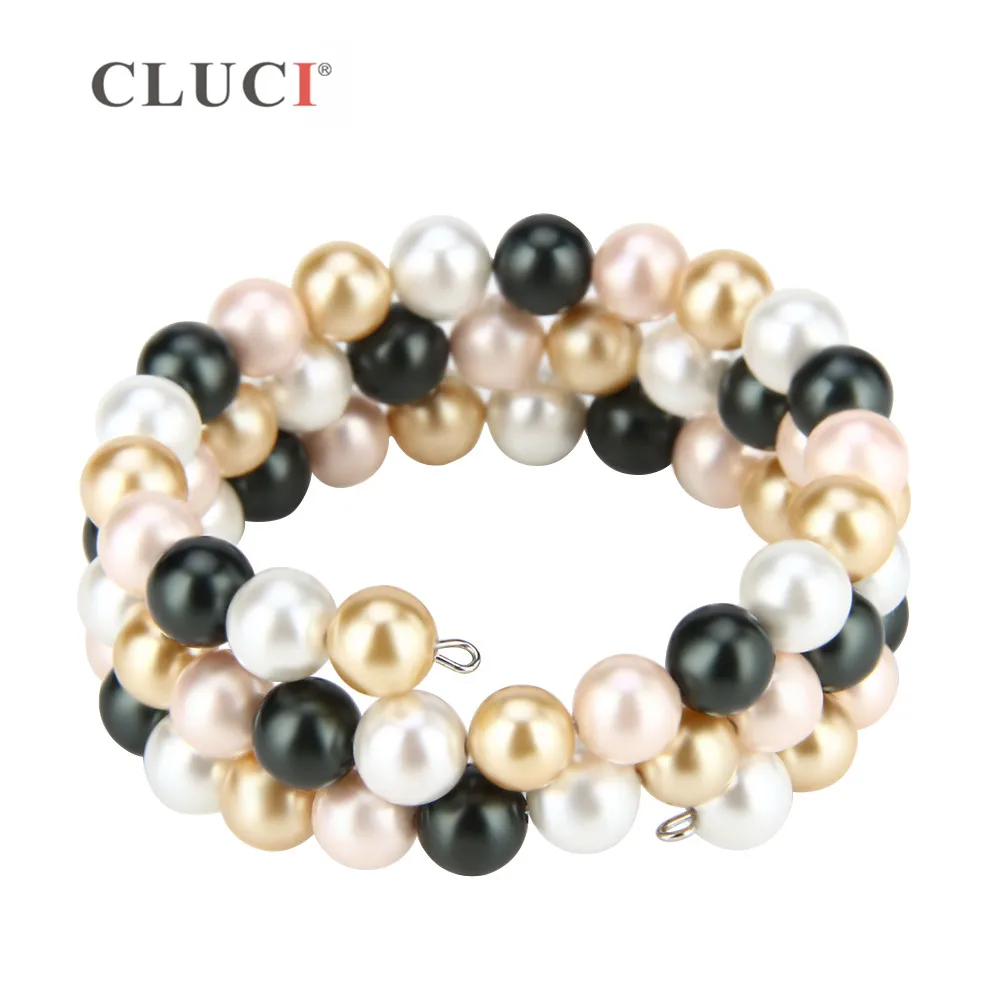 CLUCI adjustable pearls wire wrap bracelet, strand bracelet for women Style Silver Plated Charm Bracelet Jewelry Gift BB002SB
CLUCI adjustable pearls wire wrap bracelet, strand bracelet for women Style Silver Plated Charm Bracelet Jewelry Gift BB002SB