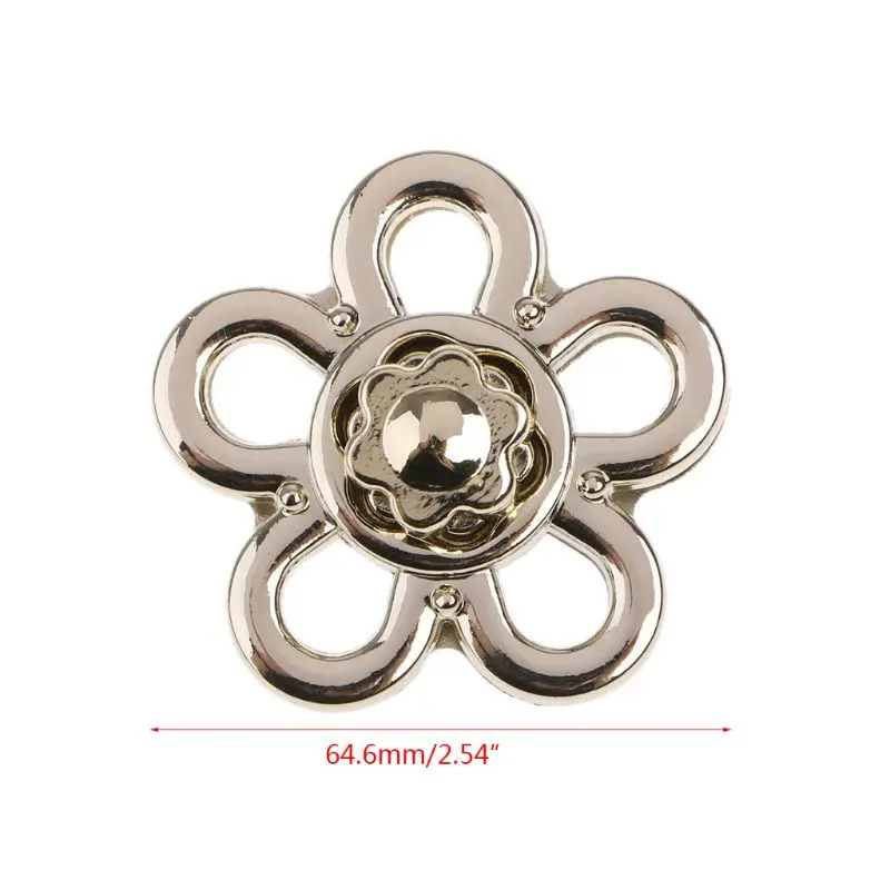 THINKTHENDO Flower Shape Clasp Turn Lock Twist Locks Metal Hardware For DIY Handbag Shoulder Crossbody Bag Purse Accessories
THINKTHENDO Flower Shape Clasp Turn Lock Twist Locks Metal Hardware For DIY Handbag Shoulder Crossbody Bag Purse Accessories