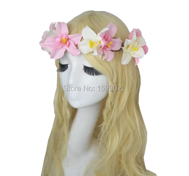 Festival Beige Pink Orchid Flowers Women Floral Head Crown Kids Flower Headbands for Girls Pageant Hair Pieces Photography Props
Festival Beige Pink Orchid Flowers Women Floral Head Crown Kids Flower Headbands for Girls Pageant Hair Pieces Photography Props