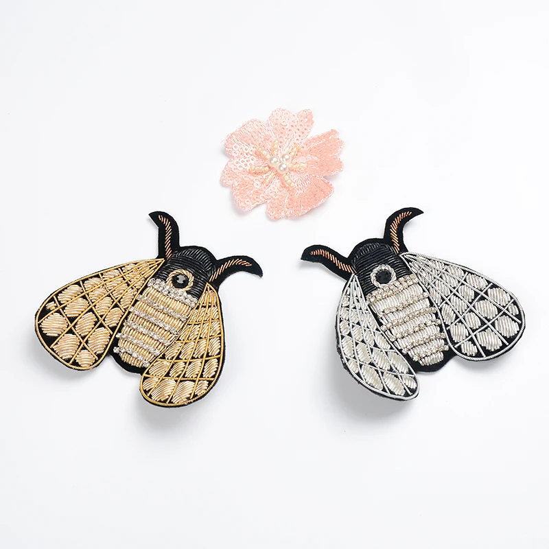 DIY 3D Hand embroidery insect patch Punk Locomotive wear embroiderd metal wire cloth applique for Coat Trousers Bag Brooch
DIY 3D Hand embroidery insect patch Punk Locomotive wear embroiderd metal wire cloth applique for Coat Trousers Bag Brooch
