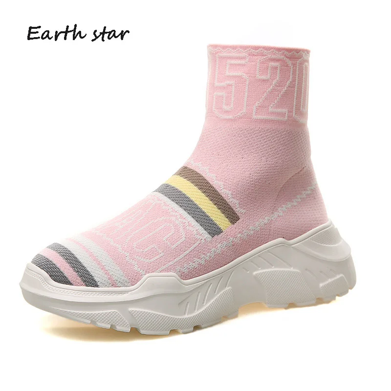EARTH SATR New Platform Shoes Women Brand Elasticity Sneakers High Top Lady chaussure Autumn Female footware Breathable Digital
EARTH SATR New Platform Shoes Women Brand Elasticity Sneakers High Top Lady chaussure Autumn Female footware Breathable Digital