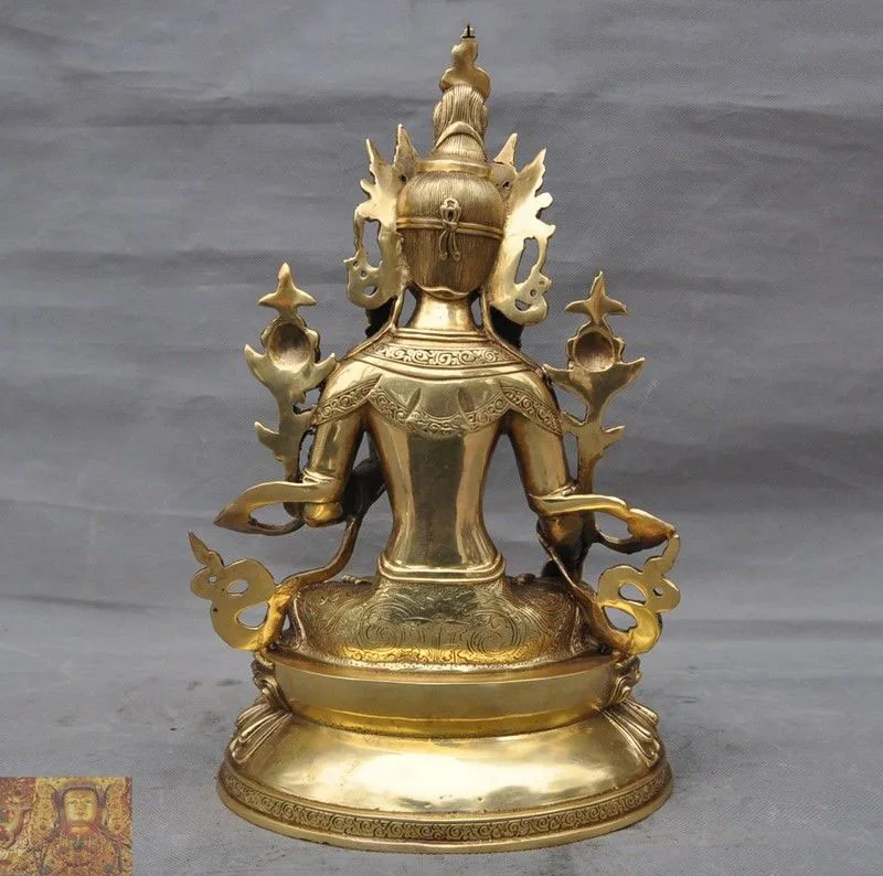 wedding decoration Tibetan Buddhism brass copper White Tara Kwan-yin Guanyin goddess Buddha statue New Year
wedding decoration Tibetan Buddhism brass copper White Tara Kwan-yin Guanyin goddess Buddha statue New Year
