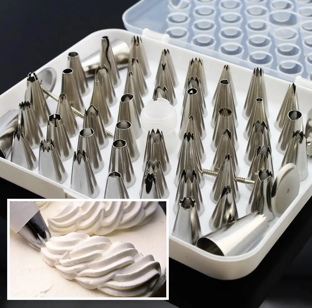 52 шт глазурь трубопроводов форма для выпечки украшения Sugarcraft набор наконечников