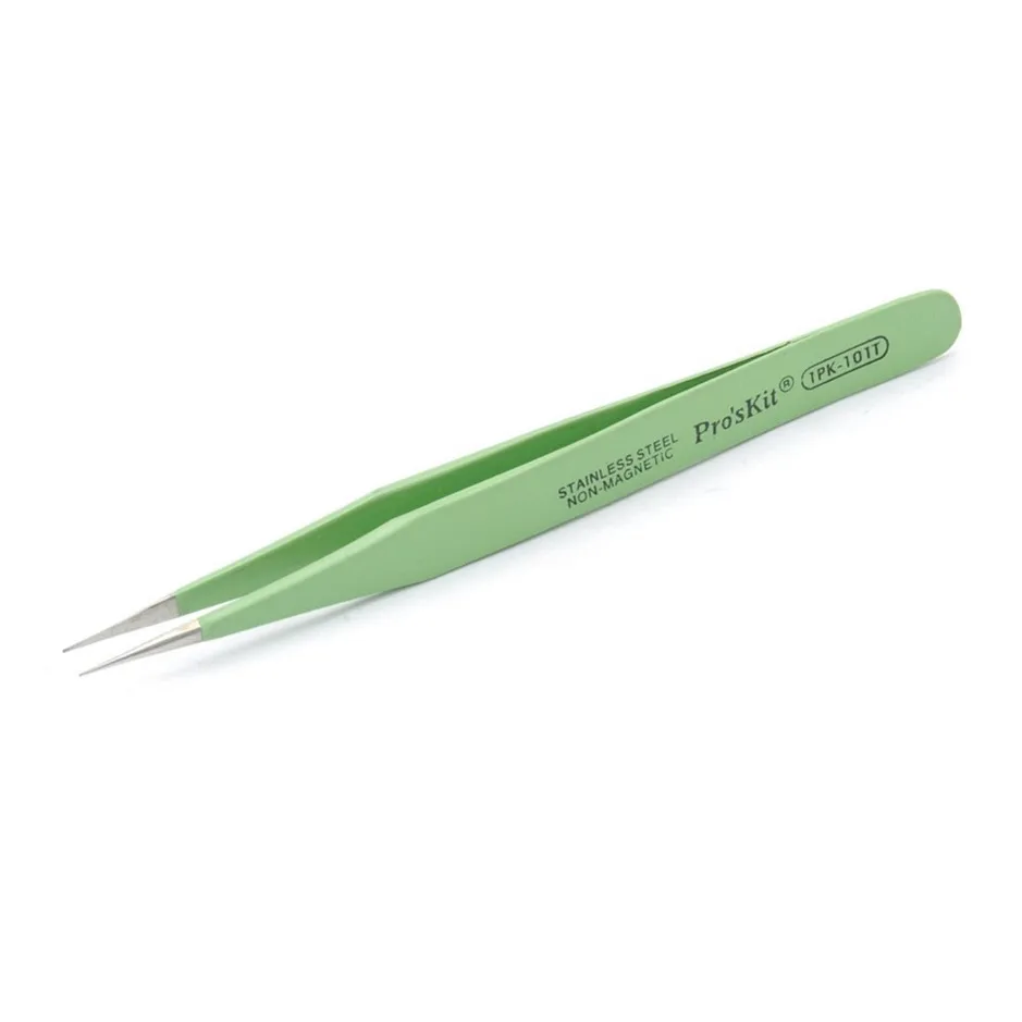 Pro'sKit 1PK-101T Insulated Tweezer,Non-magnetic Insulated Anti-static Tweezer For Soldering Station
Pro'sKit 1PK-101T Insulated Tweezer,Non-magnetic Insulated Anti-static Tweezer For Soldering Station