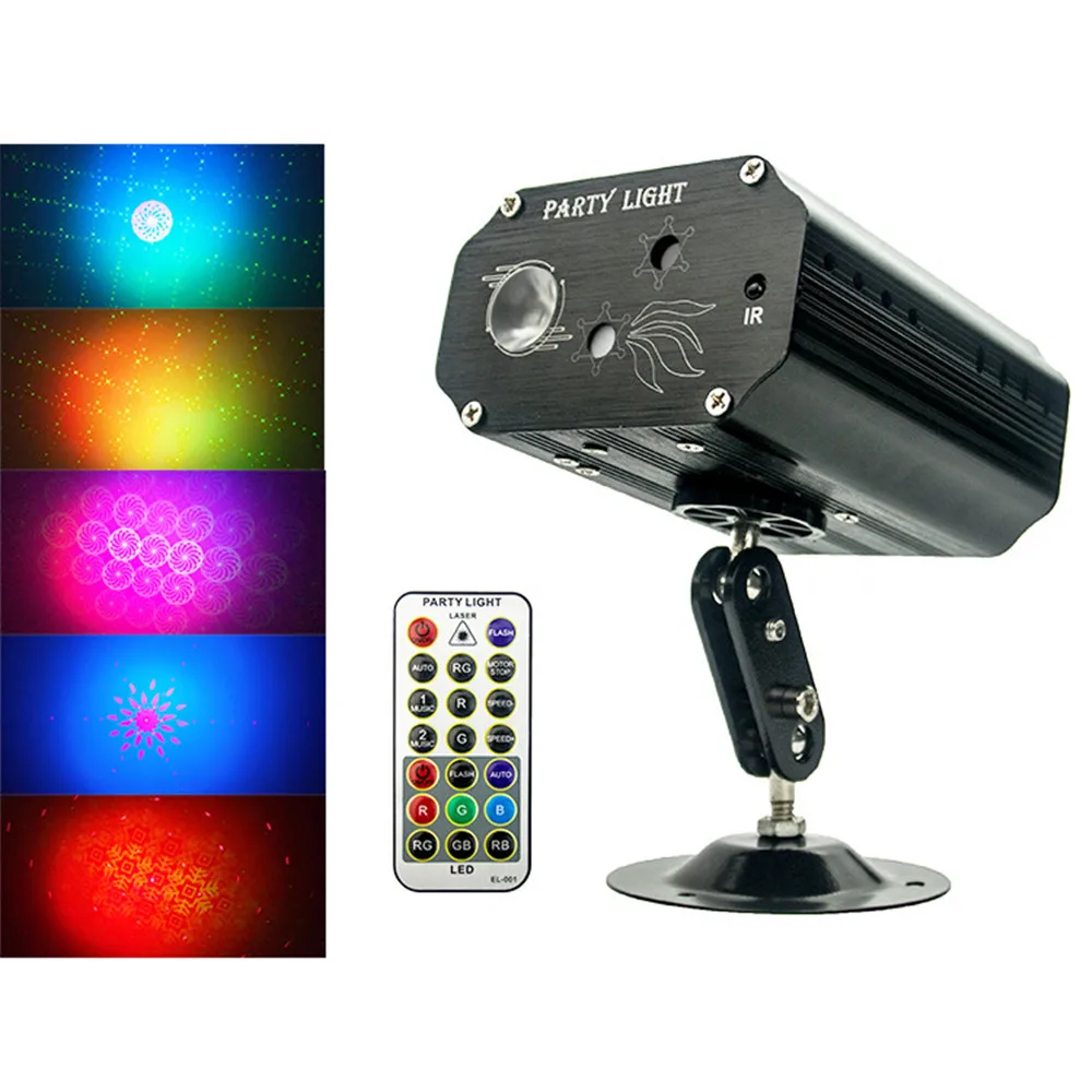 Фото Яркая светодиодная лампа для сцены лазерный проектор светильник звуковая