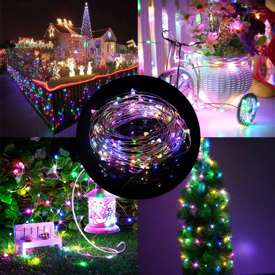 33FT 10M 100LEDs 5V LED String Lights USB 8 Function Sliver wire Fairy LED Christmas Lights Wedding Party Holiday with RF Remot
33FT 10M 100LEDs 5V LED String Lights USB 8 Function Sliver wire Fairy LED Christmas Lights Wedding Party Holiday with RF Remot