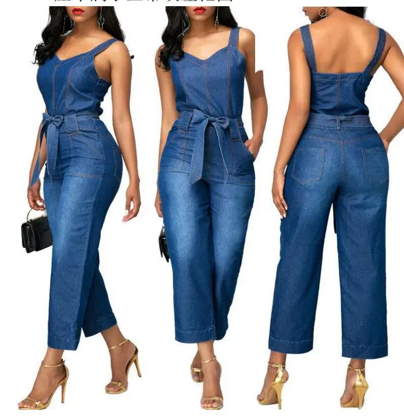 Fengguilai Summer New Arrival Casual Women Denim Jumpsuits Color Solid Spaghetti Strap Ladies Rompers SY-7019
Fengguilai Summer New Arrival Casual Women Denim Jumpsuits Color Solid Spaghetti Strap Ladies Rompers SY-7019
