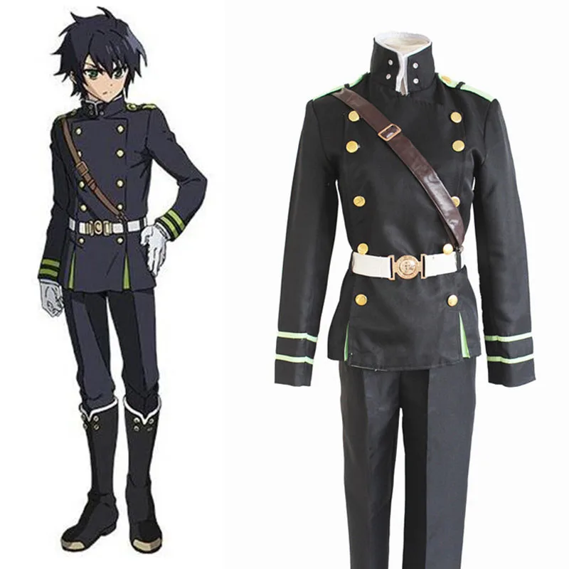 Anime Seraph of the end Yuichiro Hyakuya Cosplay Costumes Role Playing Clothes Coat Strap Belt Pants Military Uniform Suit
Anime Seraph of the end Yuichiro Hyakuya Cosplay Costumes Role Playing Clothes Coat Strap Belt Pants Military Uniform Suit