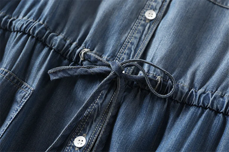 Women short sleeves Denim Dress Casual Single Breasted waist lace-up Slim Elegant Vintage Vestidos Jeans Dresses
Women short sleeves Denim Dress Casual Single Breasted waist lace-up Slim Elegant Vintage Vestidos Jeans Dresses