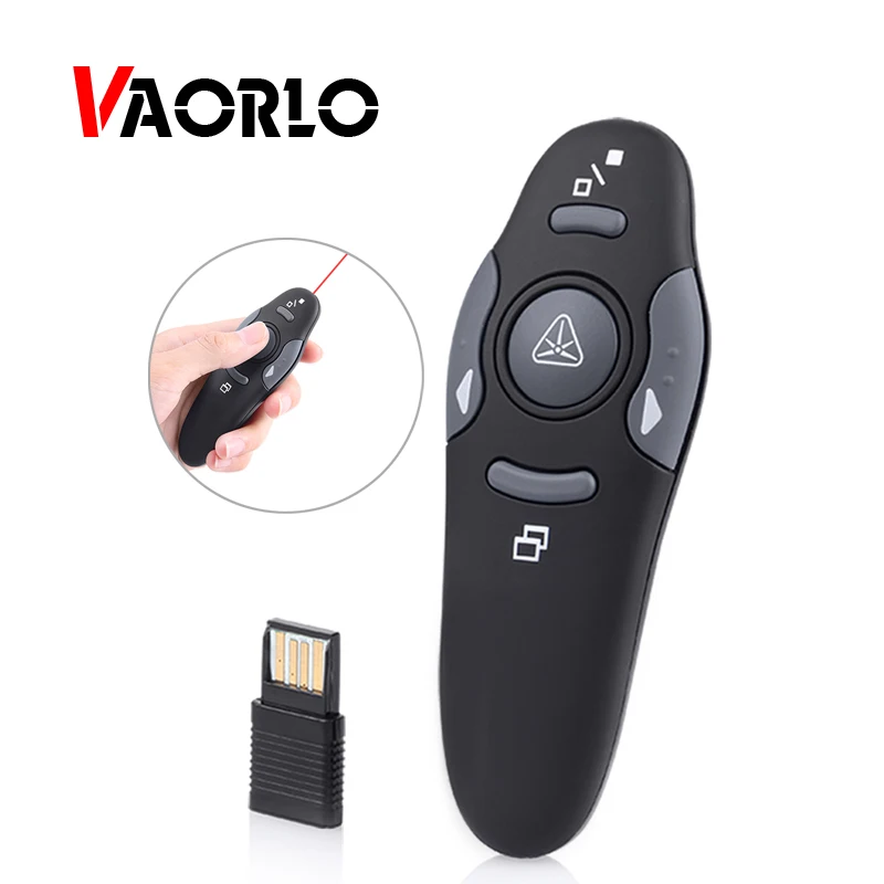 VAORLO Wireless Presenter Pointer Pen PPT Presentation 2.4G RF Remote Control Page USB Flip Powerpoint Clicker
VAORLO Wireless Presenter Pointer Pen PPT Presentation 2.4G RF Remote Control Page USB Flip Powerpoint Clicker