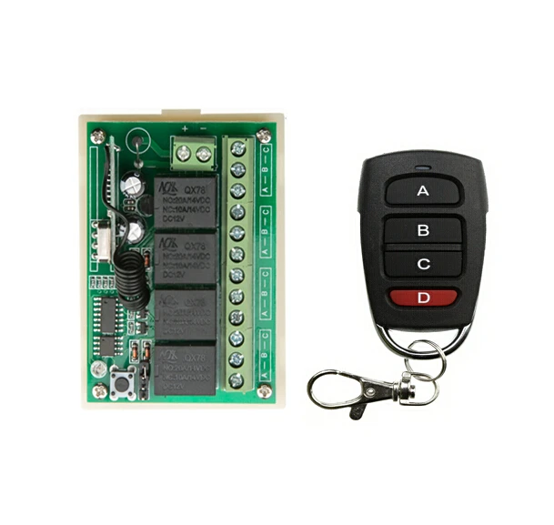 DC 12V 10A 4 канала RF беспроводной пульт дистанционного управления Переключатель 1 приемник 1 передатчик Бытовая лампочка управление питанием
DC 12V 10A 4 канала RF беспроводной пульт дистанционного управления Переключатель 1 приемник 1 передатчик Бытовая лампочка управление питанием
