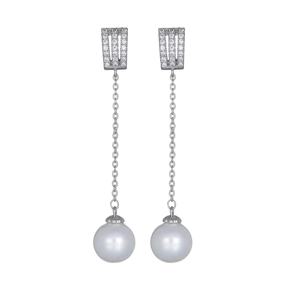 RONGQING Classic 925 Sterling Silver Stud Pearls Drop Earring for Women Korea Fashion
RONGQING Classic 925 Sterling Silver Stud Pearls Drop Earring for Women Korea Fashion