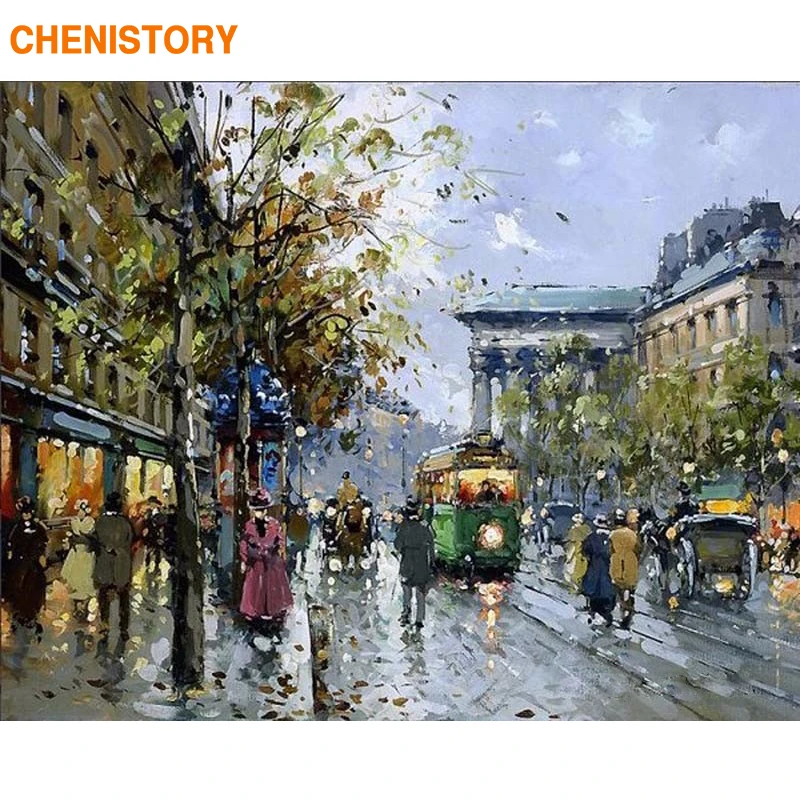 CHENISTORY Europe Street Night Abstract Diy Painting By Numbers Handpainted Oil Painting Paint By Numbers For Home Decoration
CHENISTORY Europe Street Night Abstract Diy Painting By Numbers Handpainted Oil Painting Paint By Numbers For Home Decoration