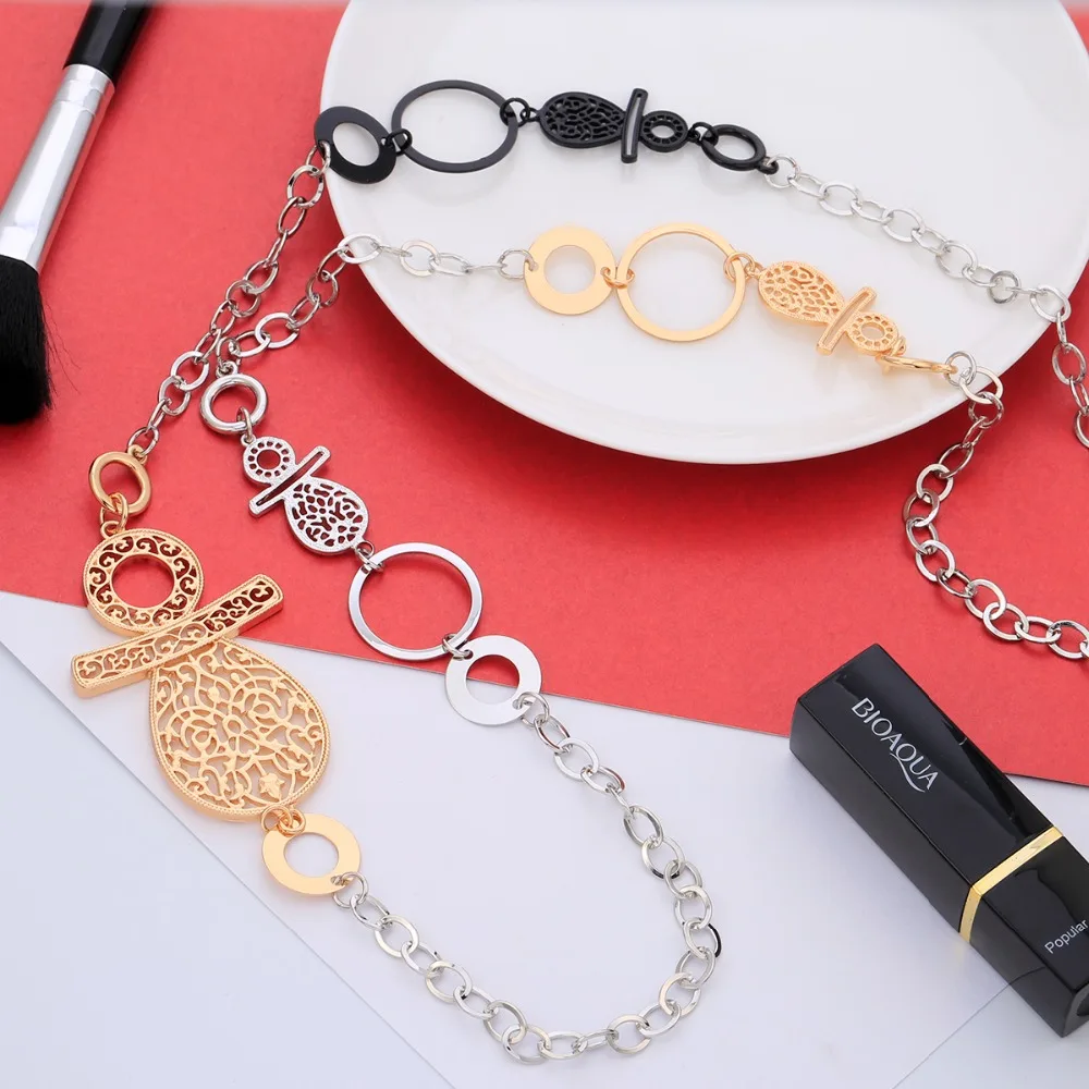 2018 Statement Geometric Circles Pendants Necklace Mix Color Hollow Elegant Femme Collier Long Sweater Chain Statement Necklace
2018 Statement Geometric Circles Pendants Necklace Mix Color Hollow Elegant Femme Collier Long Sweater Chain Statement Necklace