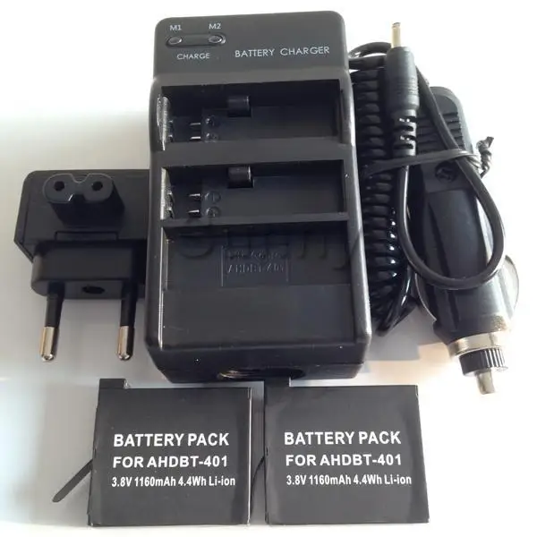 Battery (2-Pack) + Dual Charger for GoPro4 Gopro 4 Go pro 4 Go pro HERO 4 Go pro 4 accessories AHDBT-401 AHDBT 401 AHDBT401
Battery (2-Pack) + Dual Charger for GoPro4 Gopro 4 Go pro 4 Go pro HERO 4 Go pro 4 accessories AHDBT-401 AHDBT 401 AHDBT401