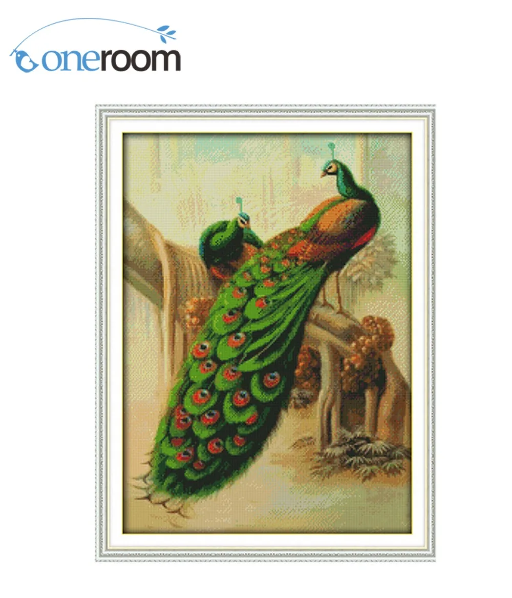 DIM The Peacock Couples (2) Counted Cross Stitch 11 14CT Cross Stitch Sets Animals Cross-Stitch Kits Embroidery Needlework
DIM The Peacock Couples (2) Counted Cross Stitch 11 14CT Cross Stitch Sets Animals Cross-Stitch Kits Embroidery Needlework