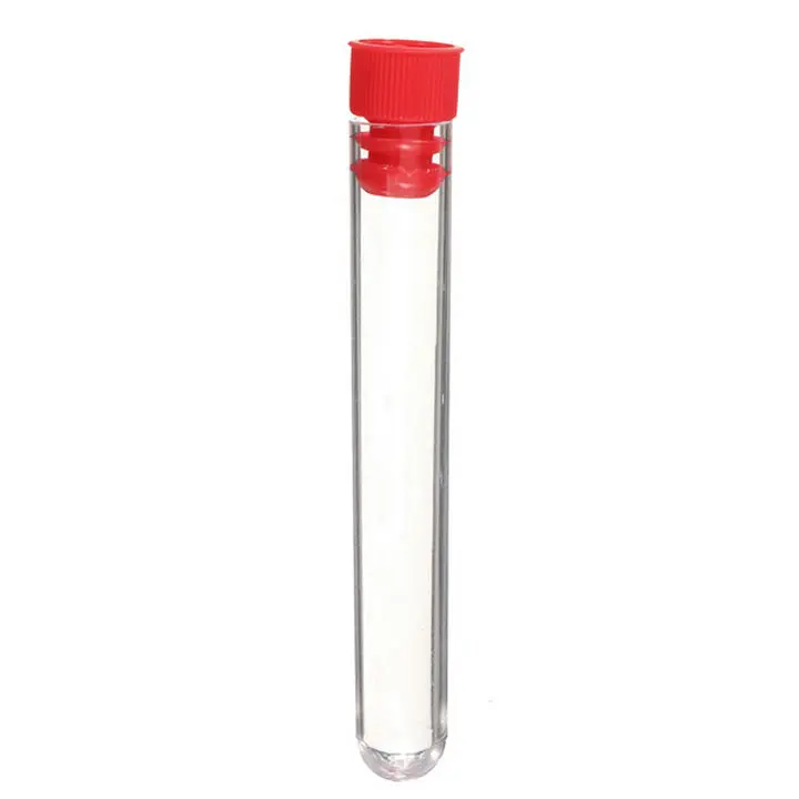24pcs 15x150mm Clear Plastic test tubes with plastic blue/red stopper push cap for school experiments and tests
24pcs 15x150mm Clear Plastic test tubes with plastic blue/red stopper push cap for school experiments and tests
