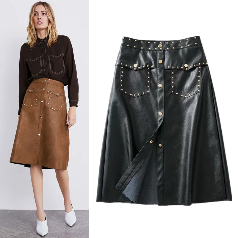 New role of imitation leather skirt the new spring 2019 show thin half length skirt of tall waist 03046022704 female
New role of imitation leather skirt the new spring 2019 show thin half length skirt of tall waist 03046022704 female