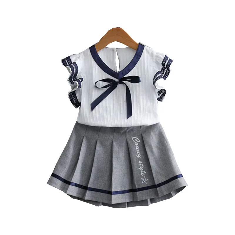 DFXD Children Sets For Girls 2017 New Toddler Kids Summer Clothes Set Baby Girls Petal Sleeve Shirt+Skirt 2pc Girls Outfits 2-8Y
DFXD Children Sets For Girls 2017 New Toddler Kids Summer Clothes Set Baby Girls Petal Sleeve Shirt+Skirt 2pc Girls Outfits 2-8Y