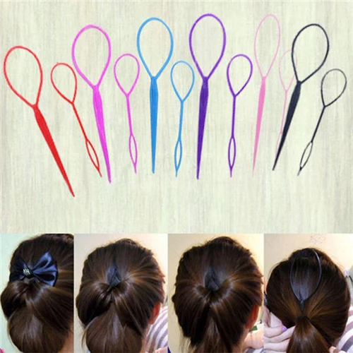 Hot 2pcs Fashion Plastic MagicTopsy Tail Hair Braid Ponytail Styling Maker Styling Tool
Hot 2pcs Fashion Plastic MagicTopsy Tail Hair Braid Ponytail Styling Maker Styling Tool