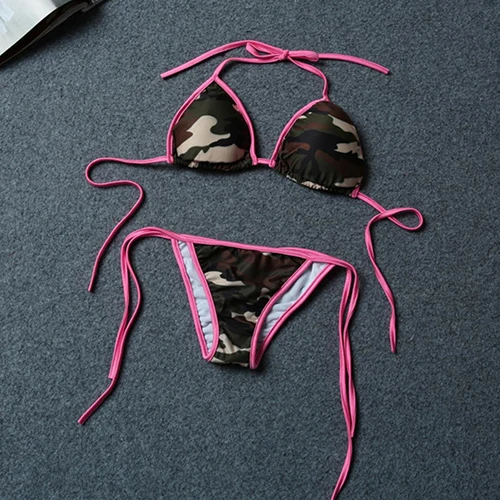 Swimsuit Bathing Suit Bikini Set Sexy Women Camouflage Print Bandage Push-up Women's Swimming Suit
Swimsuit Bathing Suit Bikini Set Sexy Women Camouflage Print Bandage Push-up Women's Swimming Suit