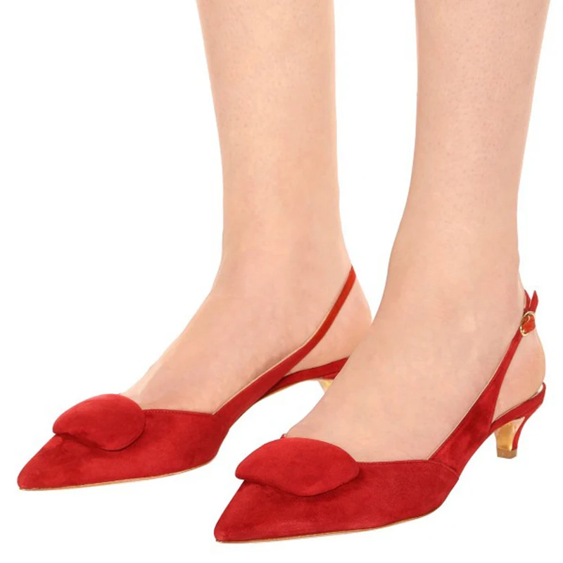Woman Shoes Slingback Pump Pink Grey Red flock Kitten Heel Buckle Strap Summer Antumn Fashion Pointed Toe Ladies Shoes FSJ Sexy
Woman Shoes Slingback Pump Pink Grey Red flock Kitten Heel Buckle Strap Summer Antumn Fashion Pointed Toe Ladies Shoes FSJ Sexy