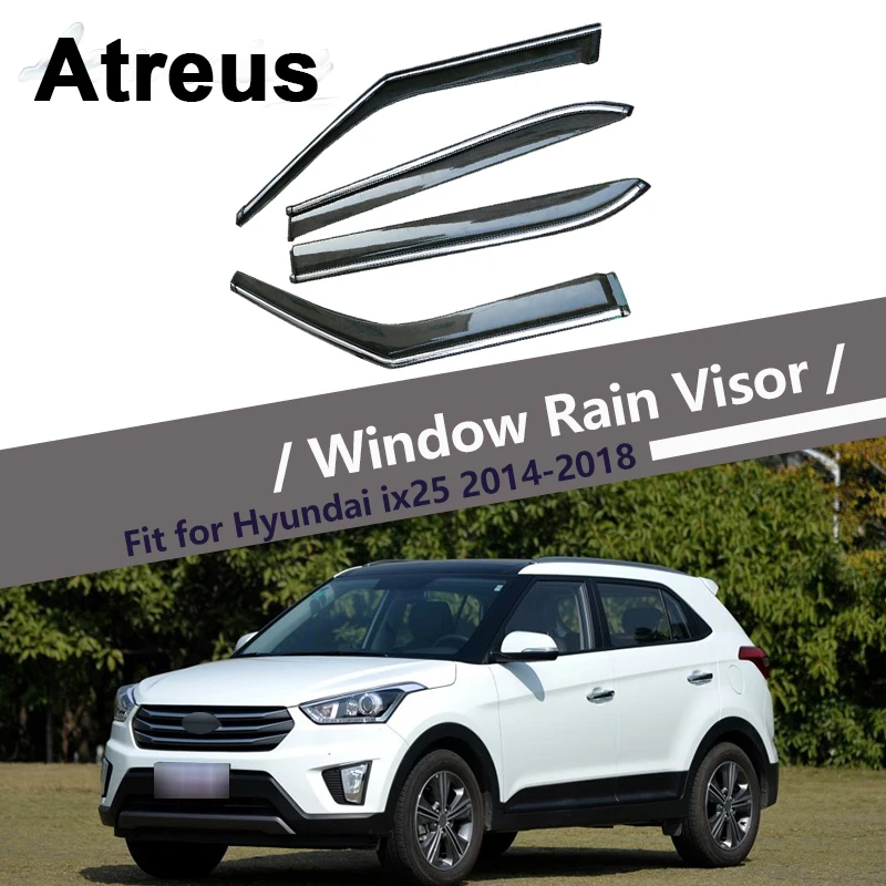 Atreus For Hyundai IX25/Creta 2014 2015 2016 2017 2018 Car Accessories Door Smoke Window Sun Rain Visor Wind Deflectors Guard
Atreus For Hyundai IX25/Creta 2014 2015 2016 2017 2018 Car Accessories Door Smoke Window Sun Rain Visor Wind Deflectors Guard