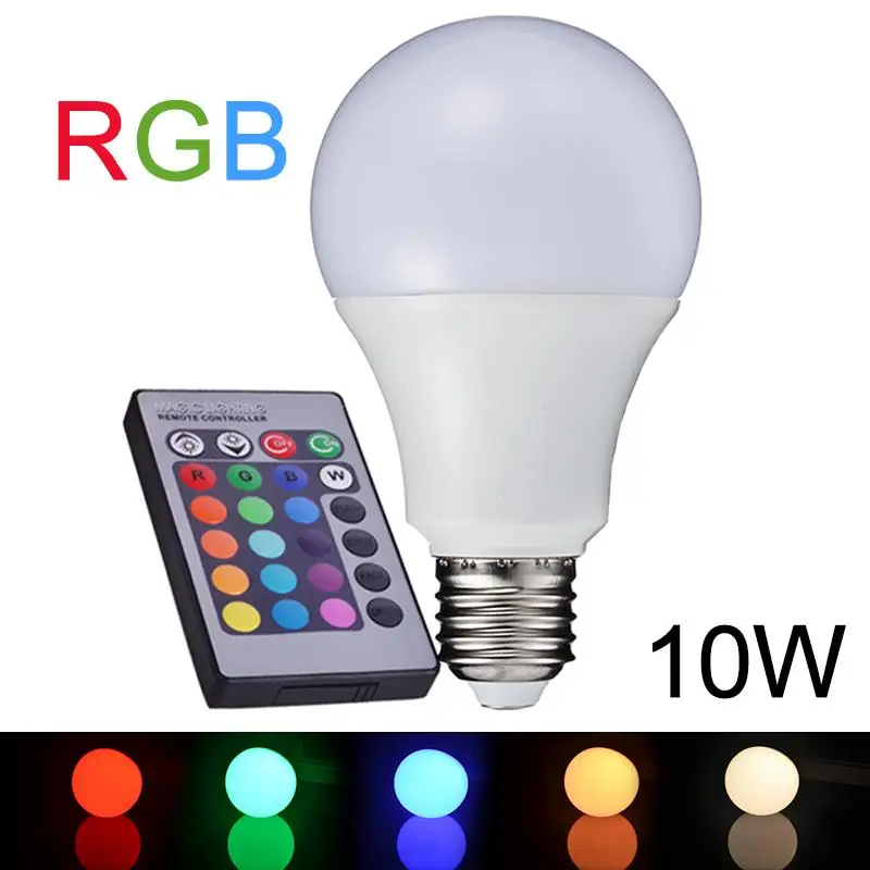 20pcs/lot NEW E27 10W RGB LED Lamp 110V 220V 16 Color Change RGB LED Bulb Light Lampe Remote Control RGB Lampara Bombillas LED
20pcs/lot NEW E27 10W RGB LED Lamp 110V 220V 16 Color Change RGB LED Bulb Light Lampe Remote Control RGB Lampara Bombillas LED