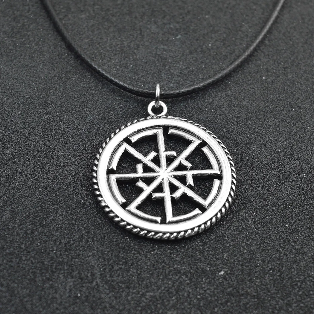 Slavic Kolovrat Slavonic Znic Alloy Pendant Solstice Sunwheel Rope Amulet Necklace Ethnic Religious Necklace & Pendant
Slavic Kolovrat Slavonic Znic Alloy Pendant Solstice Sunwheel Rope Amulet Necklace Ethnic Religious Necklace & Pendant