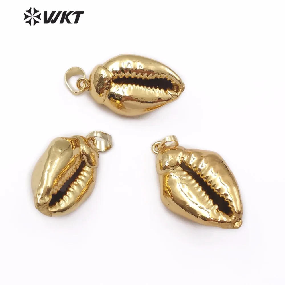 WT-JP114 Native Sea Shell Pendant Cowrie Shell with Full Gold Dip Random Size Ladies Party Jewelry for Necklace Earrings Making
WT-JP114 Native Sea Shell Pendant Cowrie Shell with Full Gold Dip Random Size Ladies Party Jewelry for Necklace Earrings Making