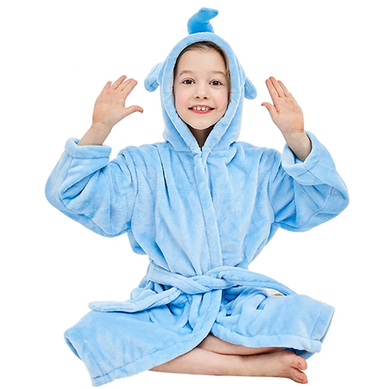 Банные халаты для детей MICHLEY чудесные детские с капюшоном маленьких девочек