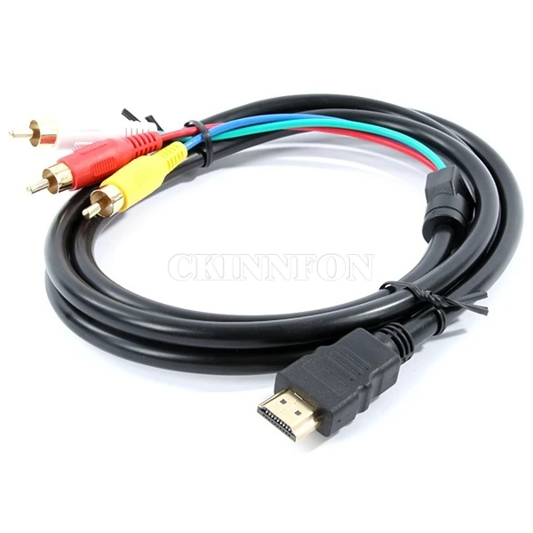 50Pcs/Lot 5Ft HDMI-compatible To 3-RCA Video Audio AV Component Converter Adapter Cable For HDTV
50Pcs/Lot 5Ft HDMI-compatible To 3-RCA Video Audio AV Component Converter Adapter Cable For HDTV