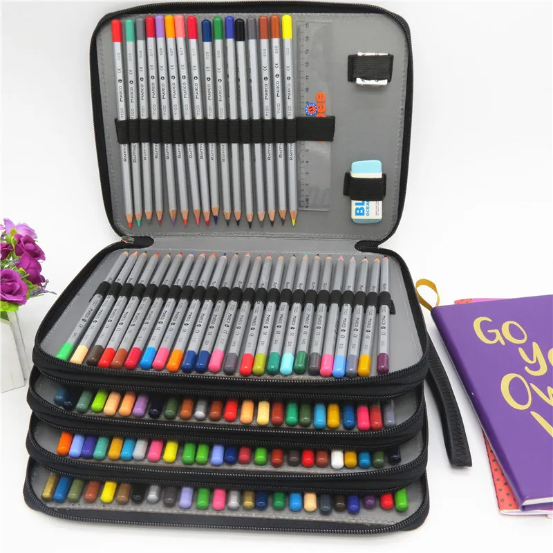 184 Holes School Pencil Case Big PU Waterproof Penal Pencilcase for Girls Boys Large 4 Layers Pencil Bag Case Stationery Pouch
184 Holes School Pencil Case Big PU Waterproof Penal Pencilcase for Girls Boys Large 4 Layers Pencil Bag Case Stationery Pouch