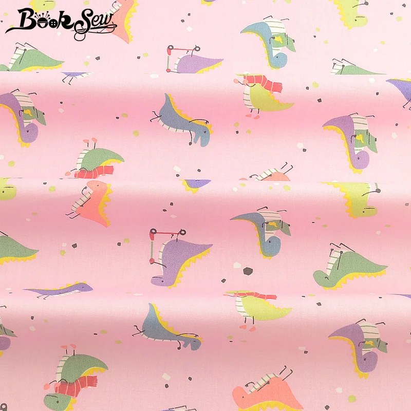 Booksew 100% хлопчатобумажная ткань для младенцев с рисунком мультяшных животных