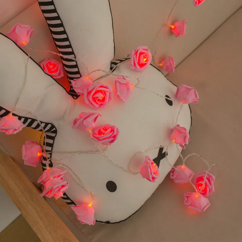 FUNNYBUNNY 9.8ft 20 LED на батарейках гирлянда цветок с феей роз свет свадебная комната Сад