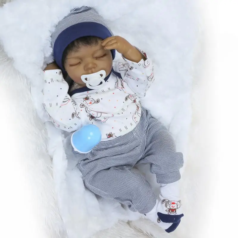 NPK Doll black skin baby reborn dolls 20" soft silicone reborn baby newborn babies alive dolls toys creative gift
NPK Doll black skin baby reborn dolls 20" soft silicone reborn baby newborn babies alive dolls toys creative gift