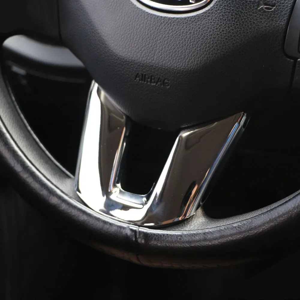 Декоративные Хромированные наклейки на руль для Kia Sportage R 2012 2013 2014 2015 2016
