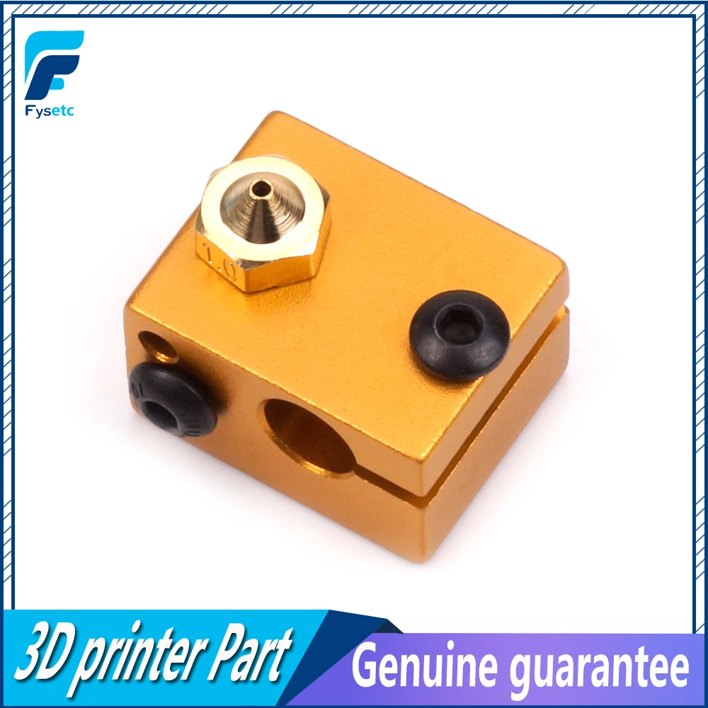 New Golden V6 Aluminum Heater Block All-Metal Oxidation V6 Extruder For HotEnd 20*16*12mm For 3D Printer Parts
New Golden V6 Aluminum Heater Block All-Metal Oxidation V6 Extruder For HotEnd 20*16*12mm For 3D Printer Parts