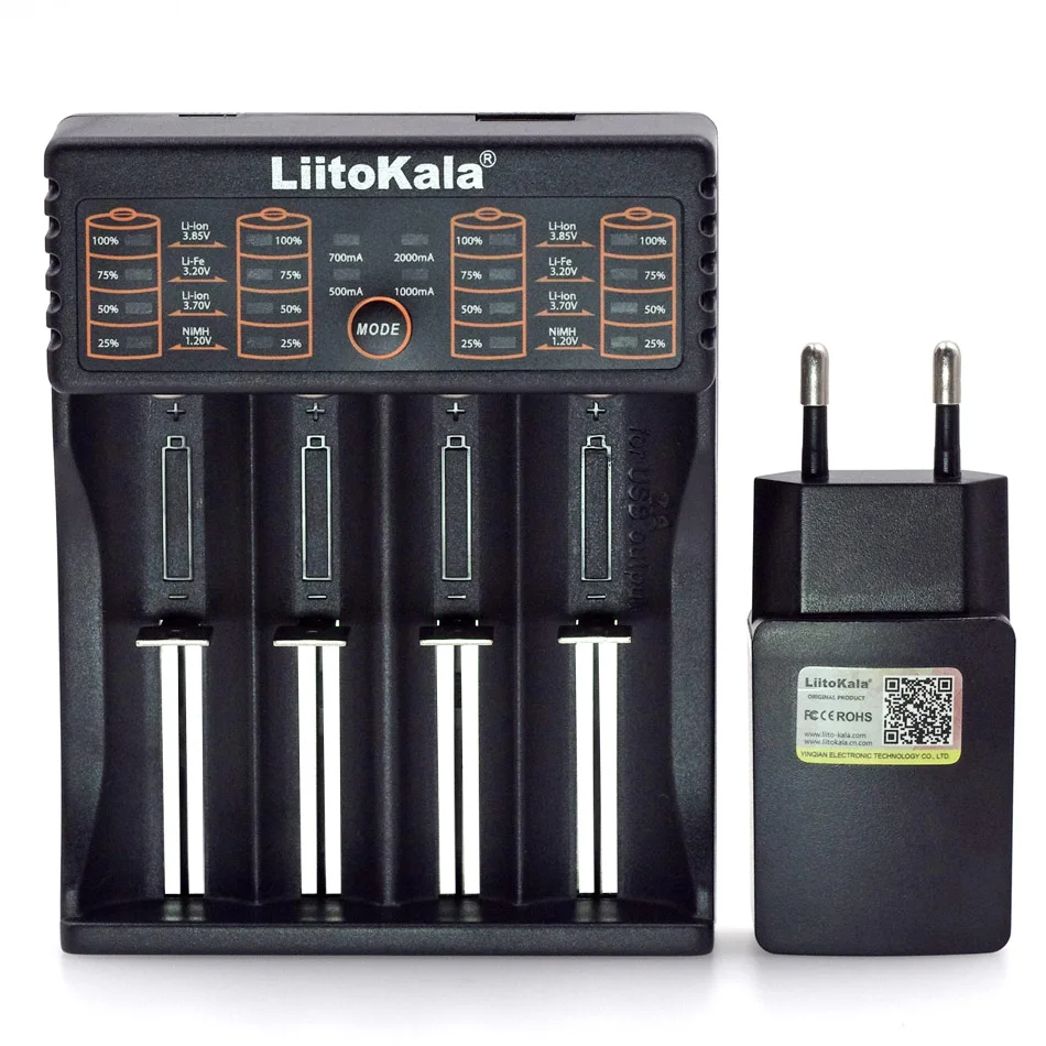 Liitokala Lii-402 Lii-202 Lii-100 Battery Charger, Charging18650 1.2V 3.7V 3.2V AA / AAA 26650 16340 NiMH Lithium Battery +5V 2A
Liitokala Lii-402 Lii-202 Lii-100 Battery Charger, Charging18650 1.2V 3.7V 3.2V AA / AAA 26650 16340 NiMH Lithium Battery +5V 2A