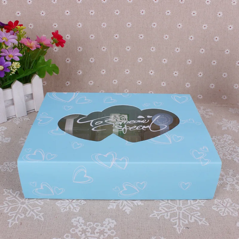 50 шт. бумажная коробка с окном 22x17x5 5 см | Дом и сад